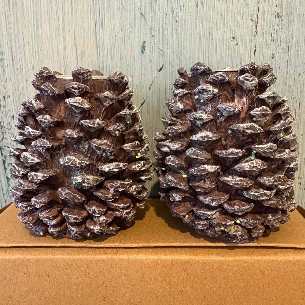Rustic Pinecone Candle Holders - Picture 9 of 9